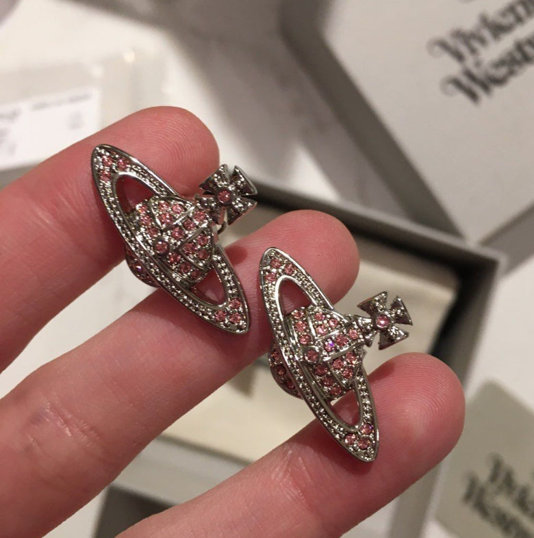 🪐 VW Pink diamond earrings